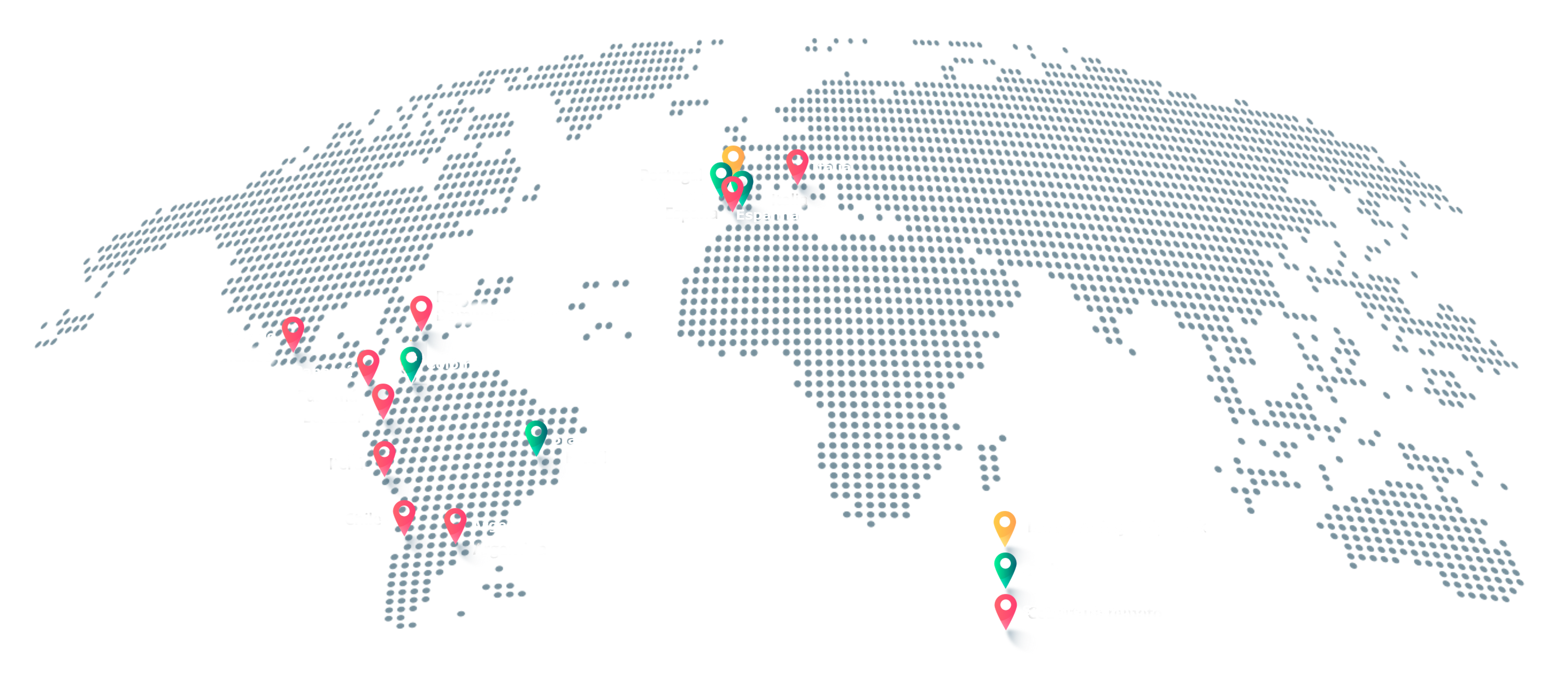 mapa de escritórios